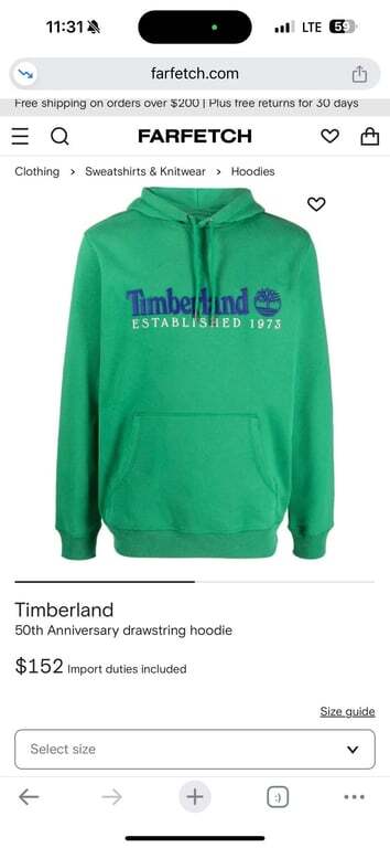 Timberland 50th Anniversary Hoodie