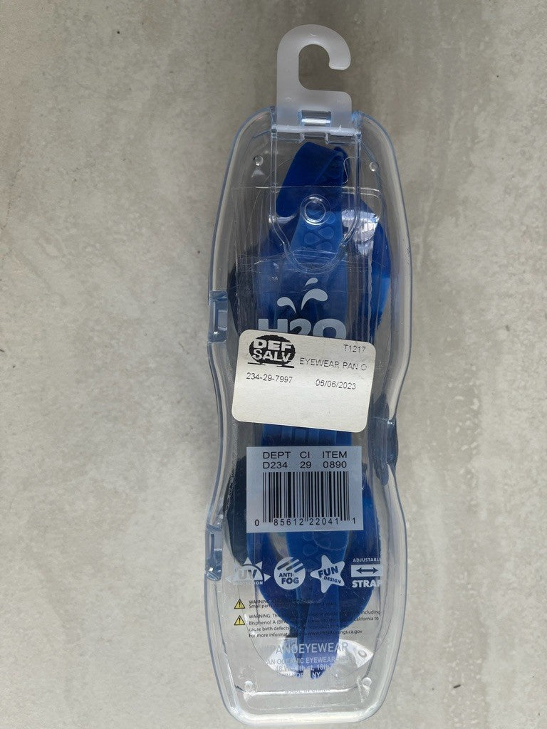 H20 LIFE , Swim Goggles - Shark Themed adjustable strap uv protection STOCKING S