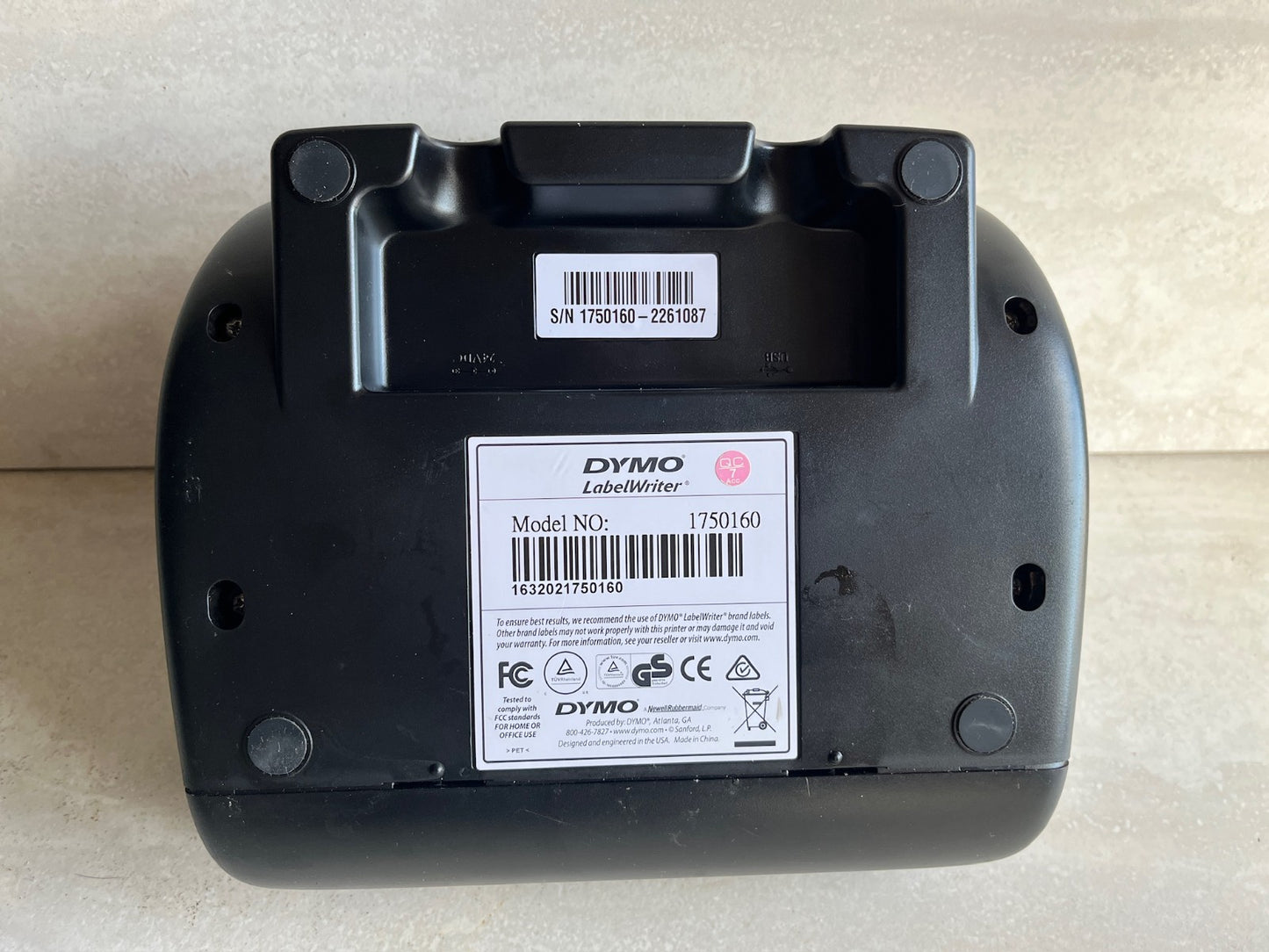 Dymo LabelWriter 450 Thermal Label Printer with AC Adapter & box 1750110