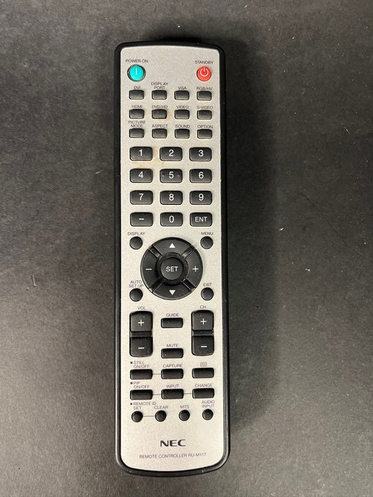 NEC TV REMOTE CONTROL BLACK AND WHITE