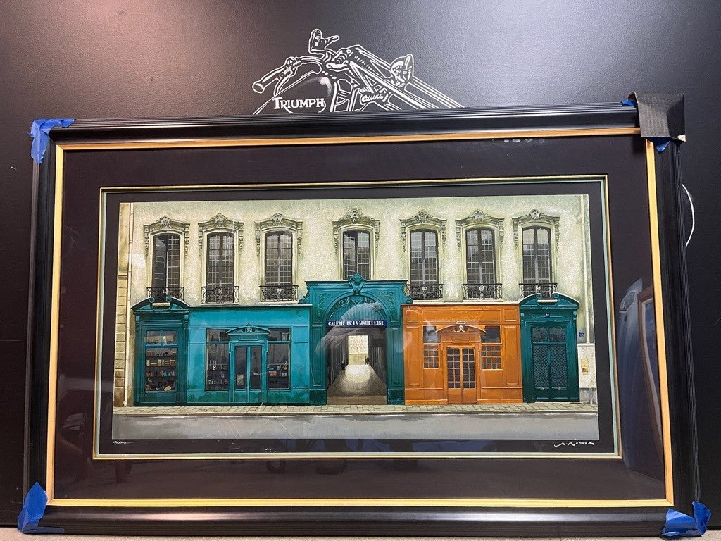 Andre Renoux PASSAGE DE LA MADELEINE Signed Numbered Limited Edition Serigraph