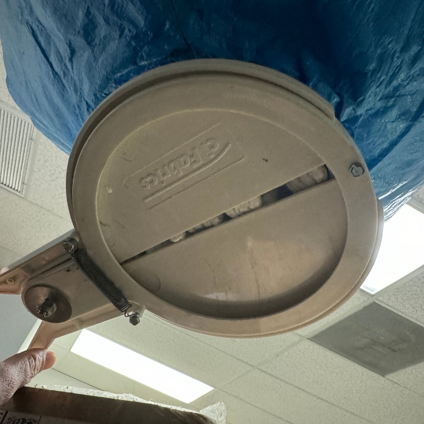 Industrial Blue Fabric Collection Funnel