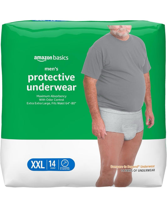Incontinence Underwear for Men, Maximum Absorbency, 2X-Large, 14 Count (1 Pack)