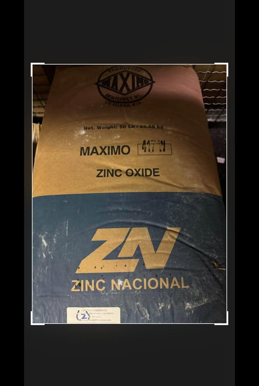 Maximo Zinc Oxide 50 LB Bag (22.68 Kg) - Zinc Nacional