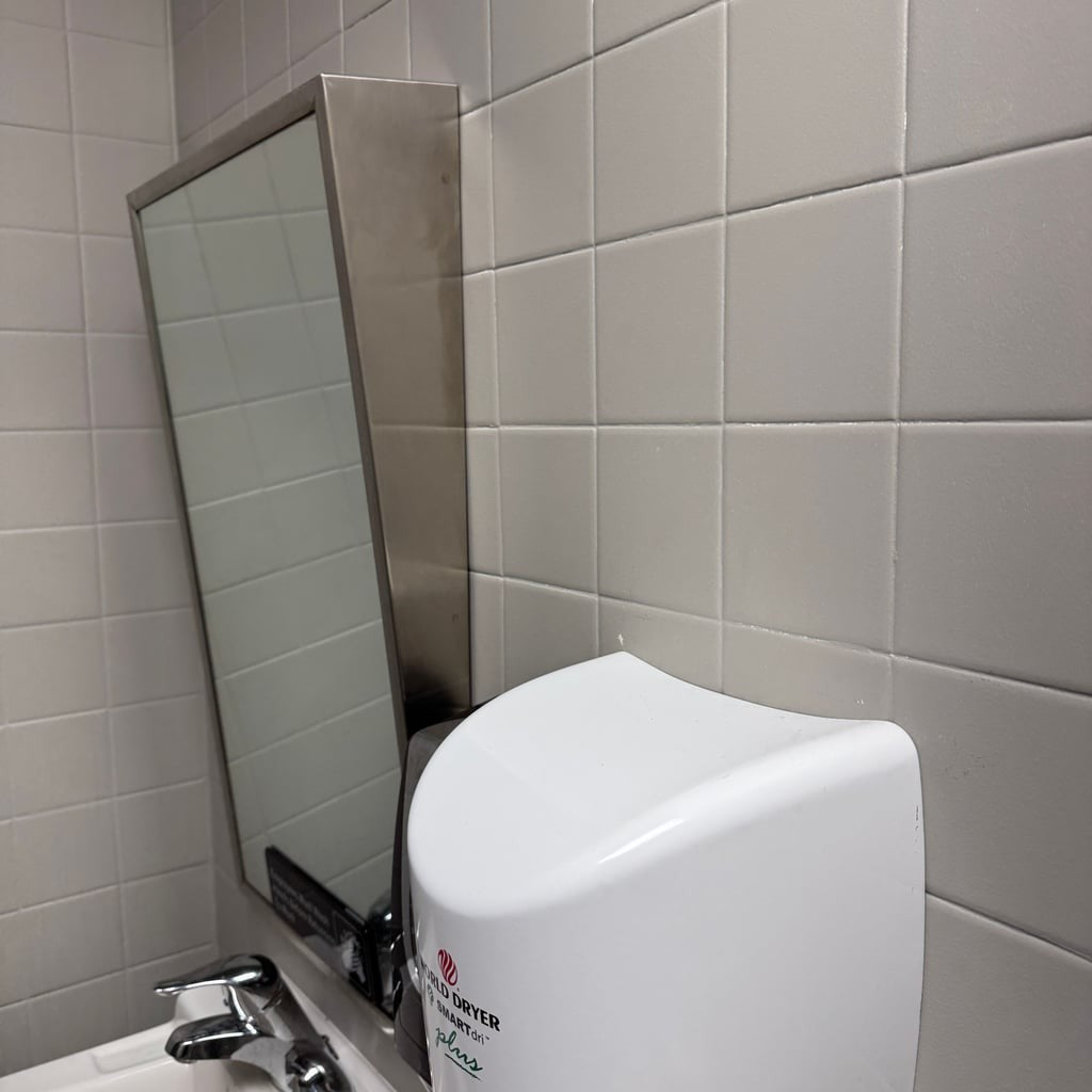 World Dryer K-974P Automatic Hand Dryer + mirror!