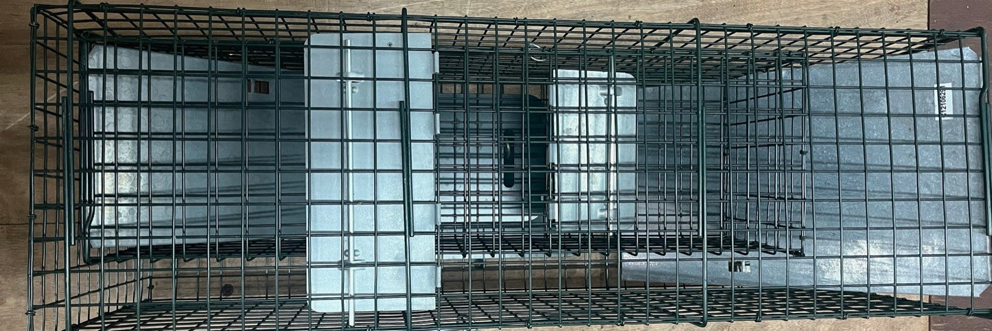 2 Door Live Animal Cage Trap For Animals Under Easy To Setup Humane