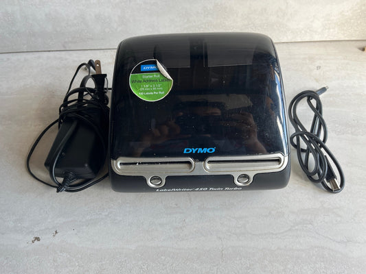 Dymo LabelWriter 450 Thermal Label Printer with AC Adapter & box 1750110