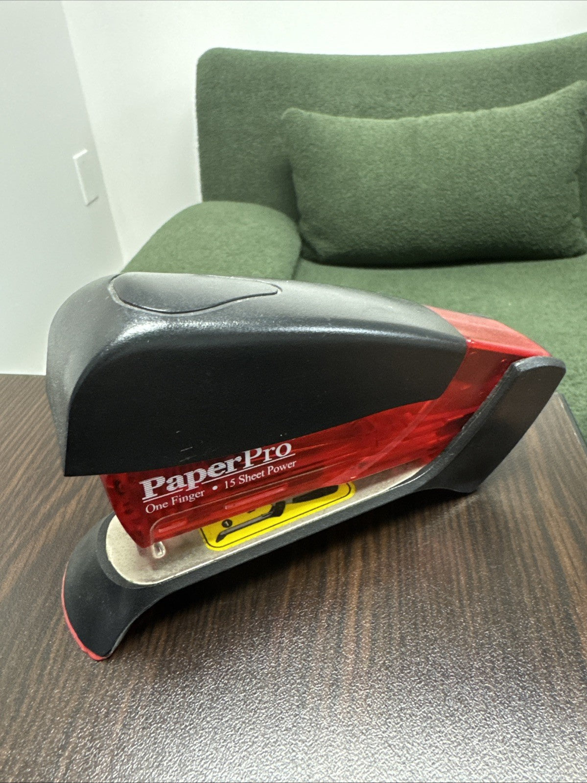 Paper Pro The Prodigy One Finger 25 Sheet Power Manual Stapler Red Jam Free