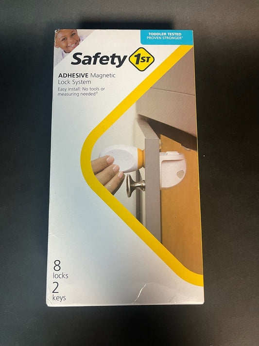 Safety  Adhesive Magnetic Lock System 8 LOCKS 2 KEYS