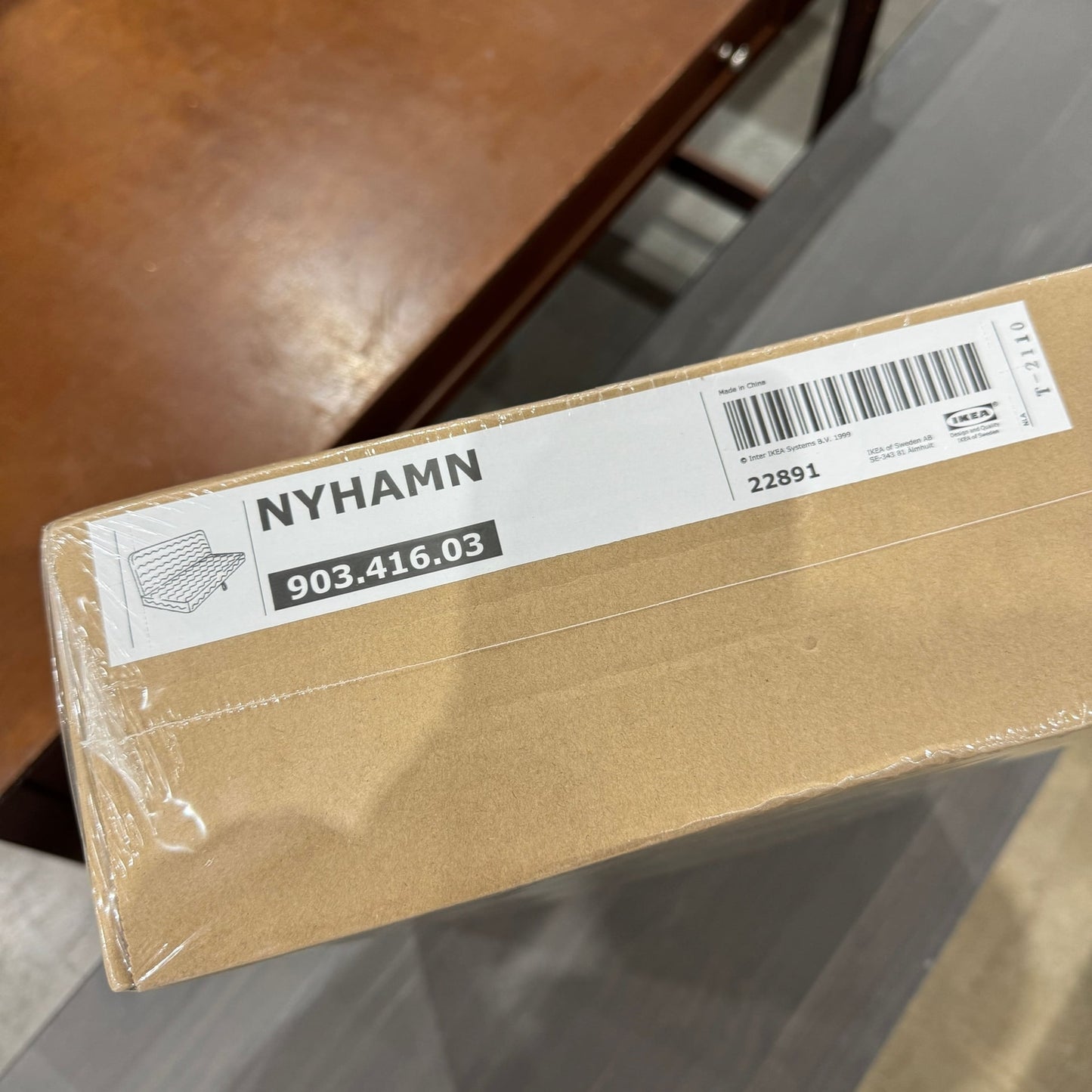 NYHAMN Sofa-bed Cover Grey