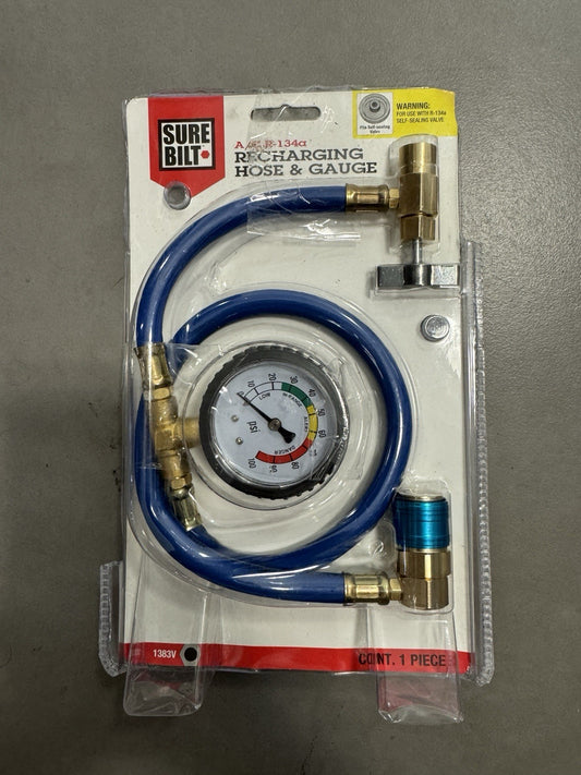 Surebilt A/C Recharging Hose and Gauge