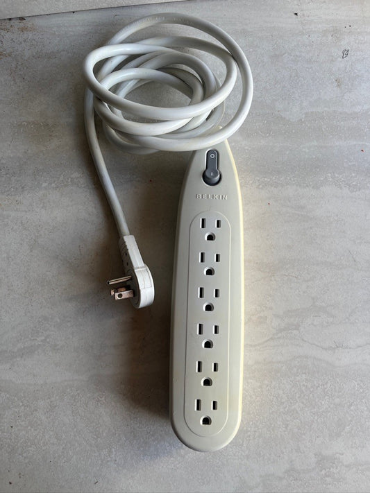 Belkin® Surge Protector  6 Outlets 6 ft Cord 2 Coax for TV/DVD/ETC