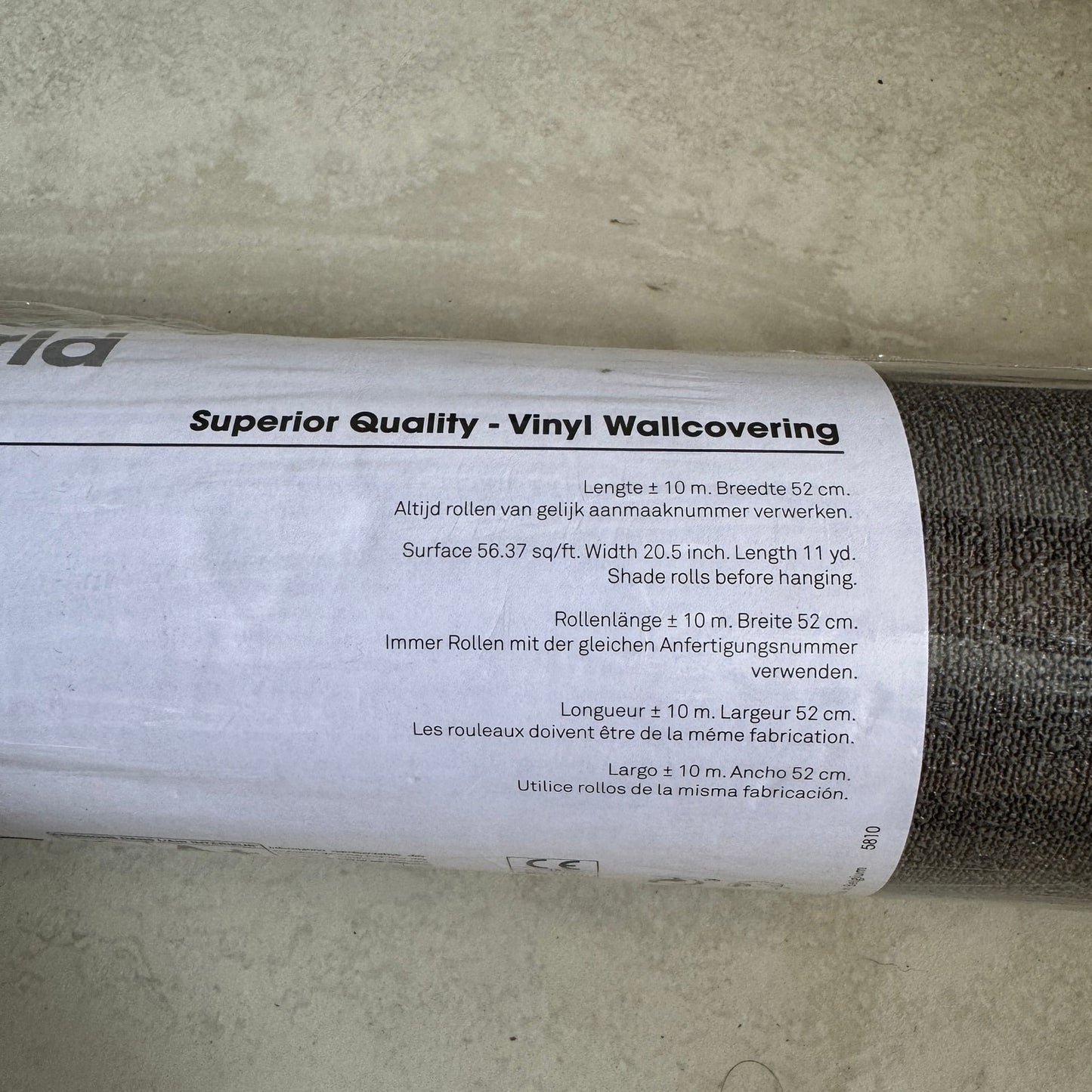 Eijffinger Grey Textured Wallpaper New in Packaging
