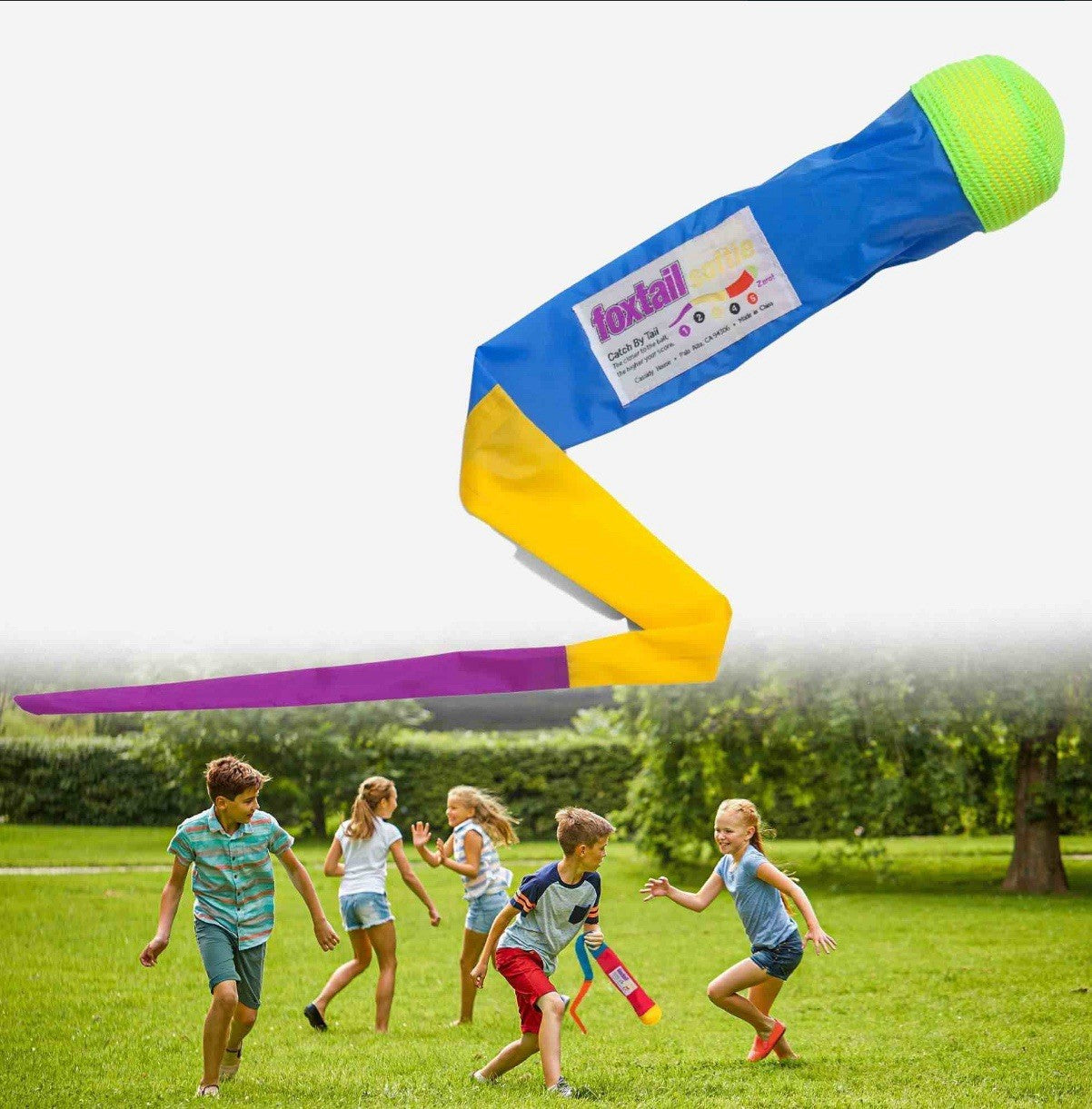 Toy Treasures Tail Ball KIDS LOVE THEM Soft Ball End w/ 36" Streamer Easy Clean!