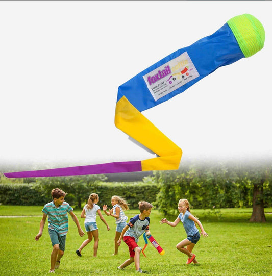 Toy Treasures Tail Ball KIDS LOVE THEM Soft Ball End w/ 36" Streamer Easy Clean!