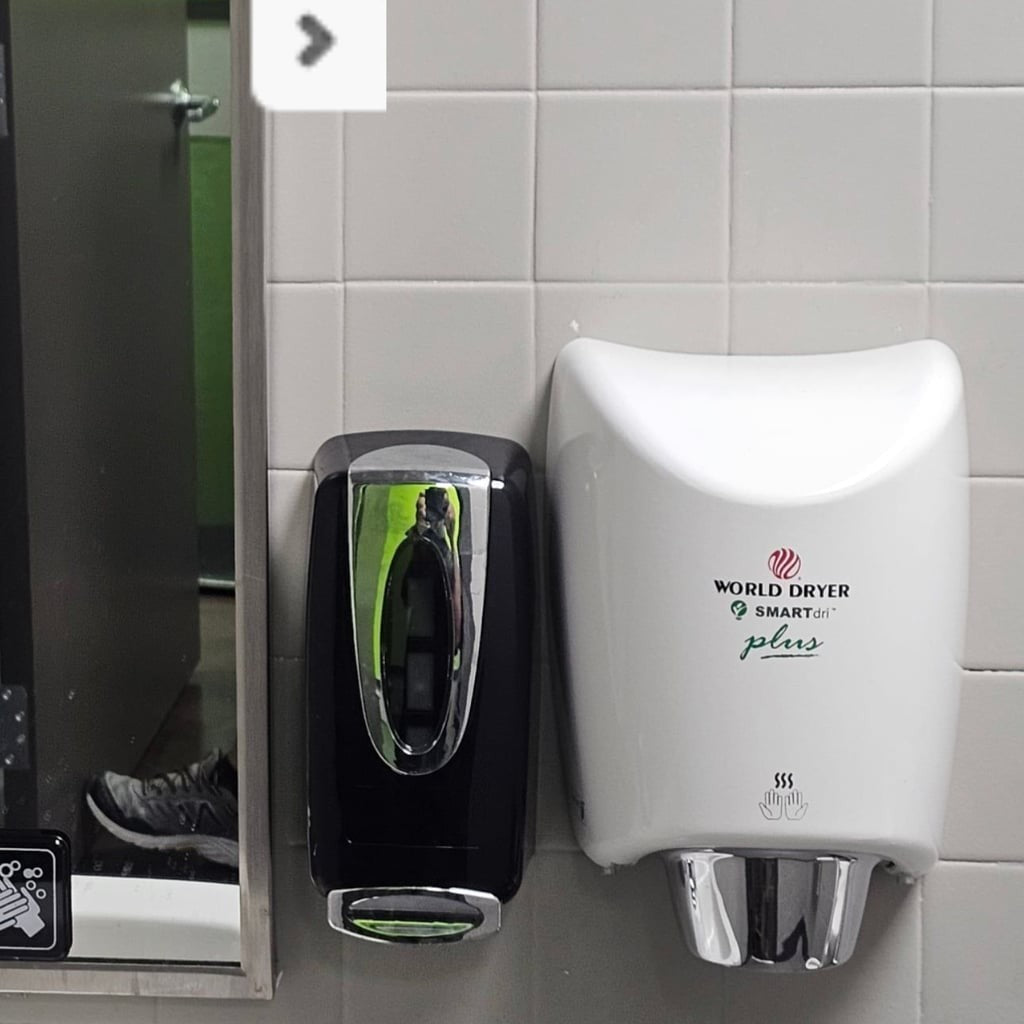 World Dryer K-974P Automatic Hand Dryer + mirror!