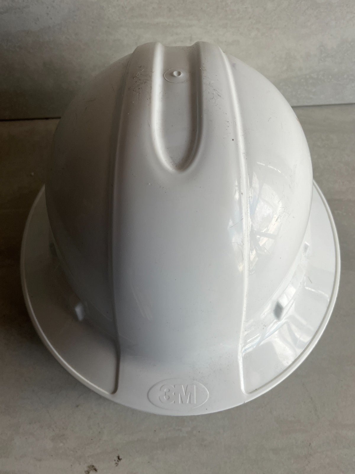 3M Fully Adjustable American White Full Brim Hard Hat Safety HAt