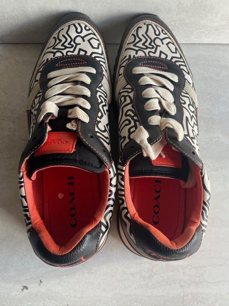 Coach X ORANGE BLACK AND GREY COLOR Size 45