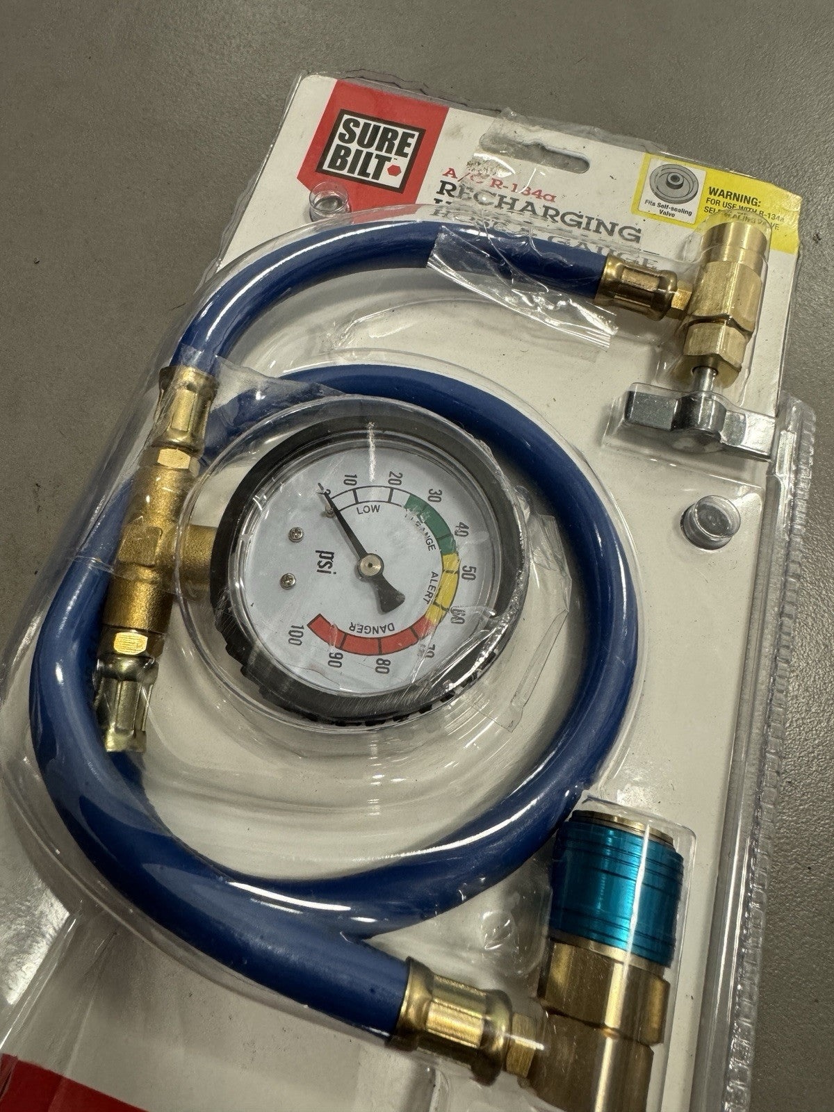 Surebilt A/C Recharging Hose and Gauge