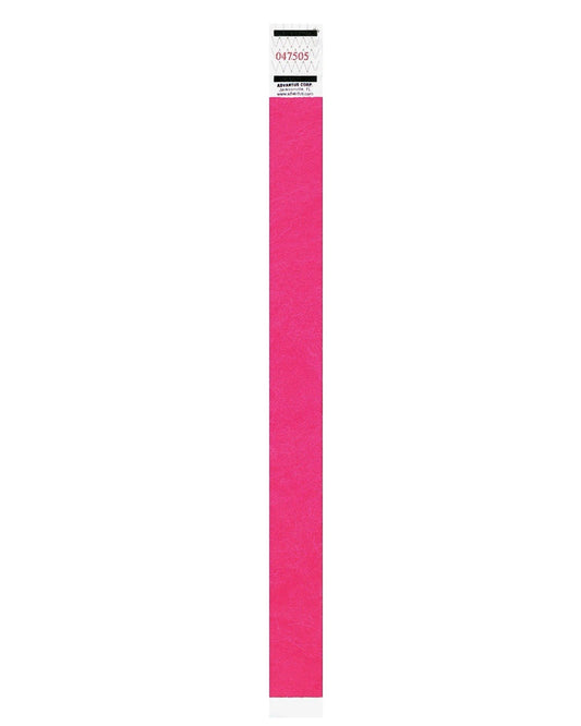 Advantus Neon Tyvek Wristbands - Neon Pink - Tyvek - 500 / Pack