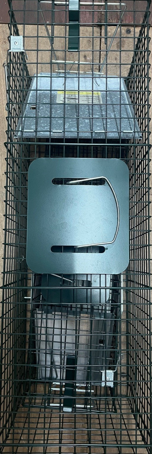 2 Door Live Animal Cage Trap For Animals Under Easy To Setup Humane