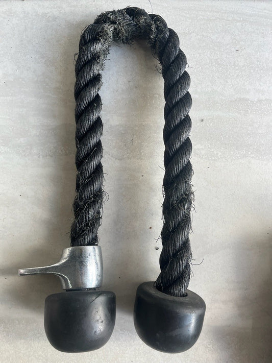 Nylon Tricep Rope Pull Press Down Push Pull Cord Multi Gym Lat Bar Cable Black