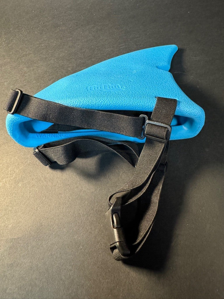 Fin Fun Shark Fin Pool Beach Toy Fin With Straps Blue Novelty Shark Fin Prop