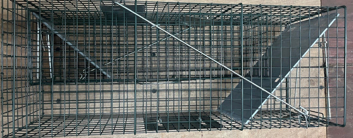 2 Door Live Animal Cage Trap For Animals Under Easy To Setup Humane