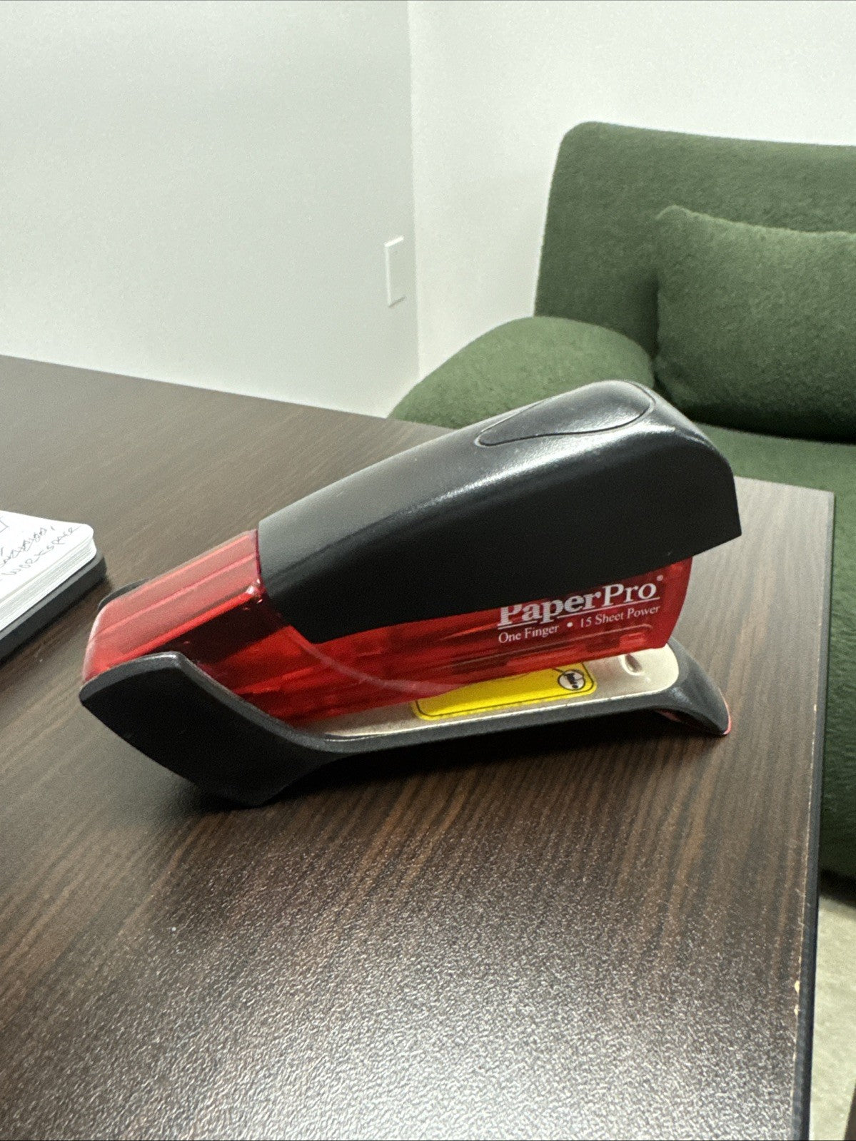 Paper Pro The Prodigy One Finger 25 Sheet Power Manual Stapler Red Jam Free
