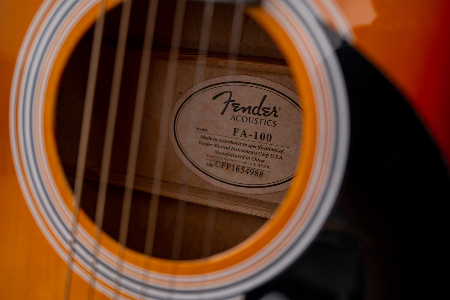 Used Fender FA-100 acoustic guitar for sale